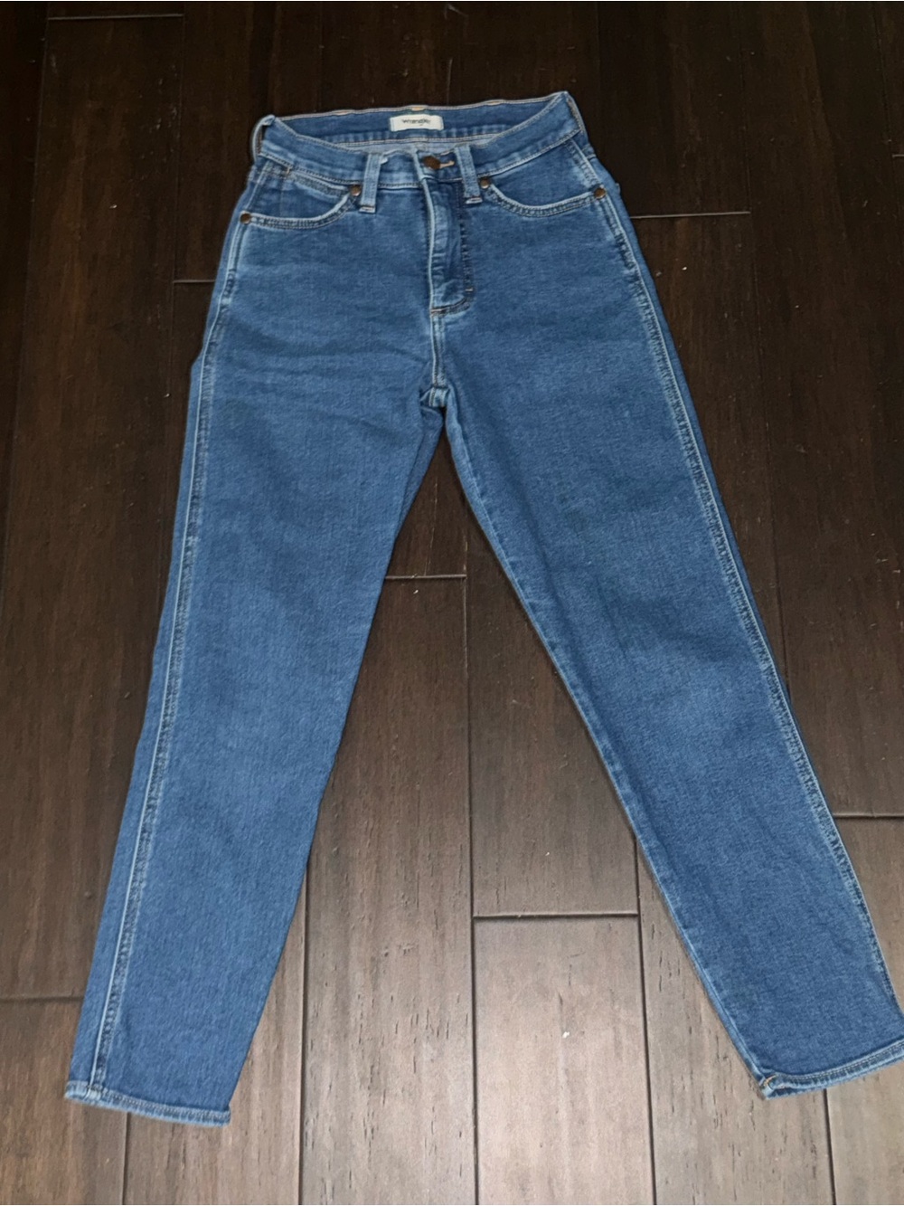 Wrangler Women's Slim Straight Jeans in Blue